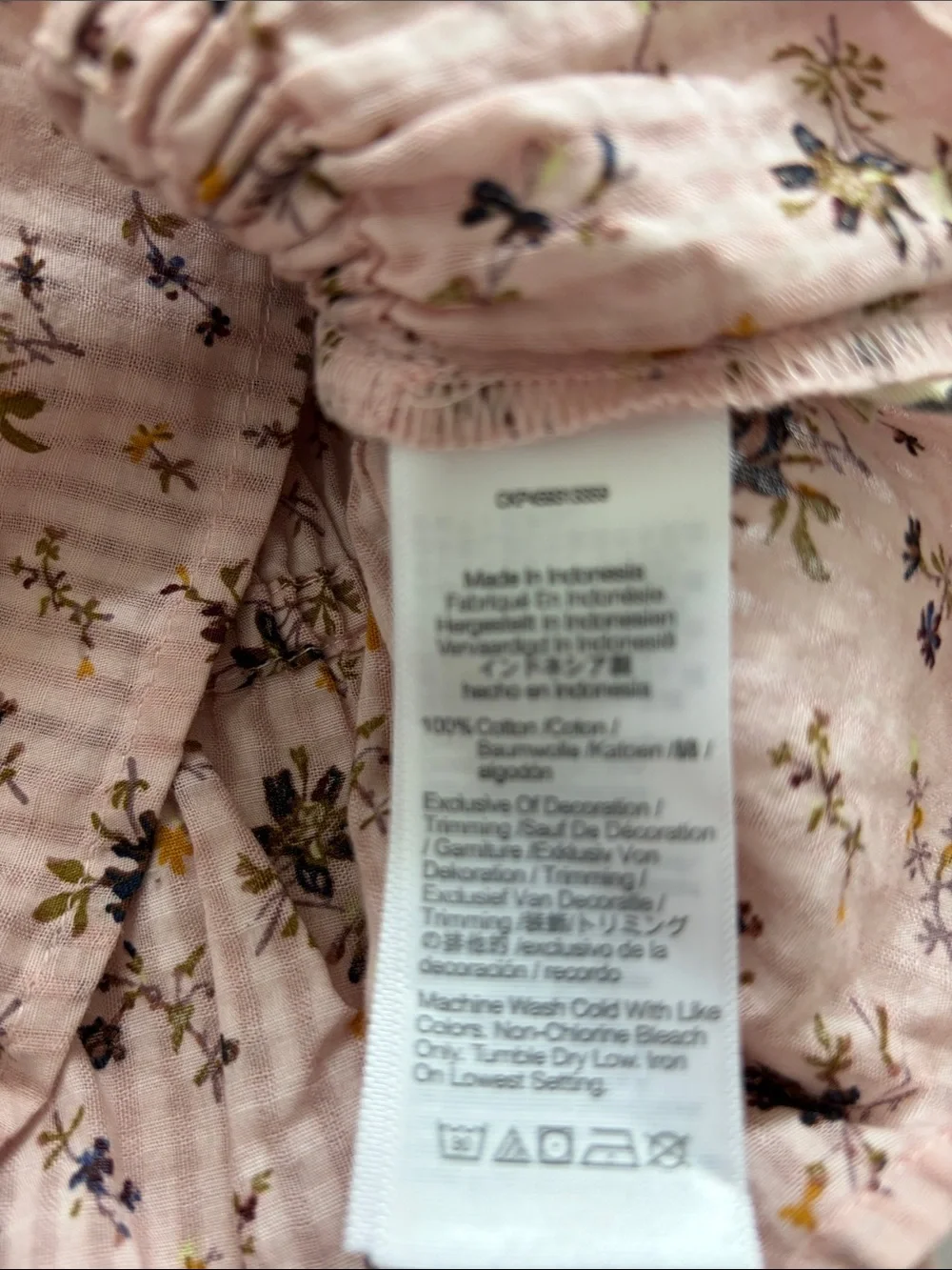 Madewell Sophia 100% Cotton Floral Cinched Waist Peasant Top. Like new!